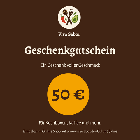 Viva Sabor Geschenkgutschein 50 €