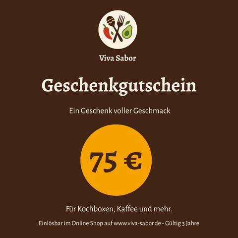 Viva Sabor Geschenkgutschein 75 €